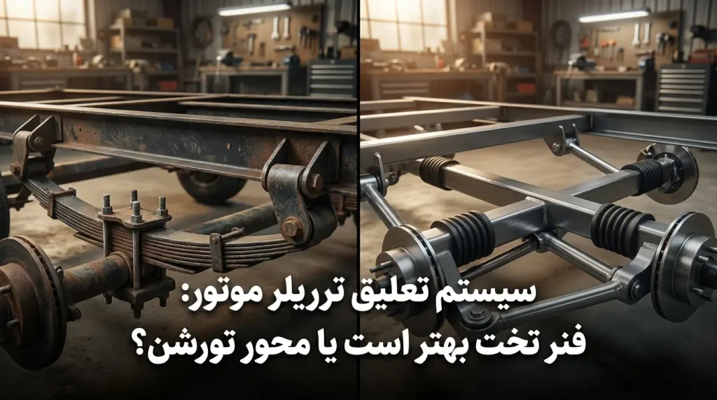 سیستم تعلیق تریلر موتور