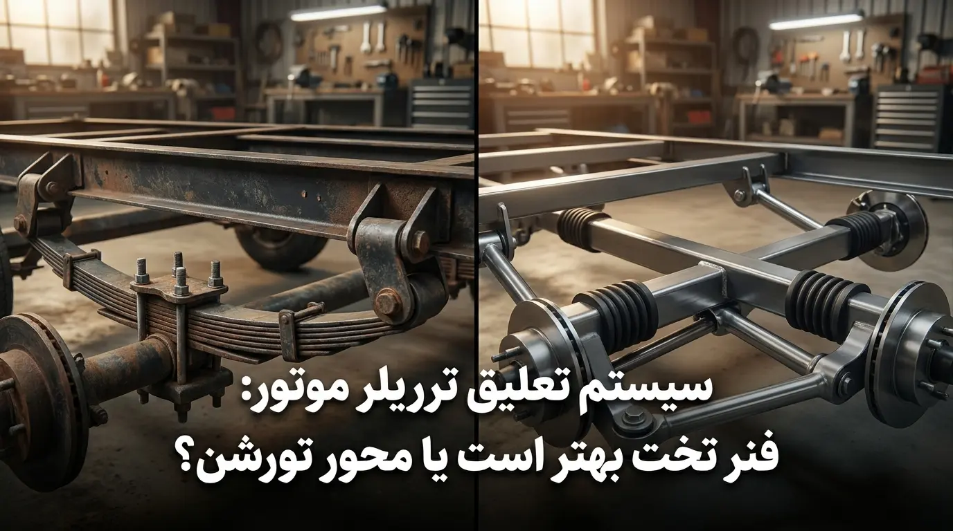 سیستم تعلیق تریلر موتور